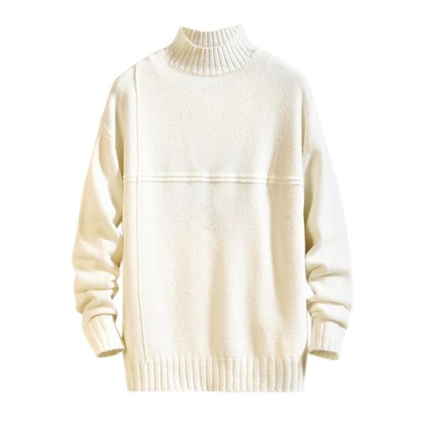 2020 men's autumn and winter sweater casual solid color elastic slim high collar long sleeve knit sweater 11.12, White;black
2020 men's autumn and winter sweater casual solid color elastic slim high collar long sleeve knit sweater 11.12, White;black