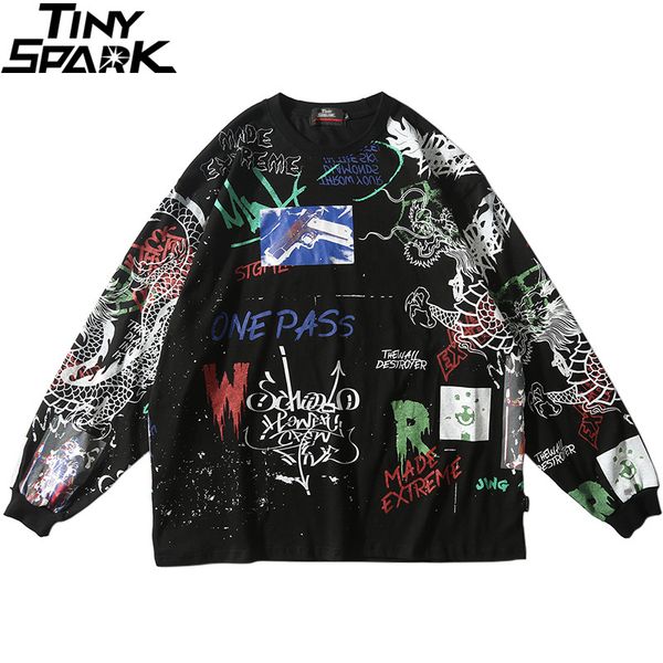 2019 men streetwear hip hop graffiti t shirt long sleeve harajuku tshirt oversized autumn loose t-shirt cotton causal tees, White;black
2019 men streetwear hip hop graffiti t shirt long sleeve harajuku tshirt oversized autumn loose t-shirt cotton causal tees, White;black