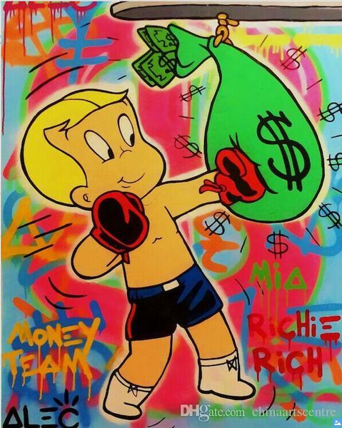 va. alec monopoly handpainted abstract graffiti art oil painting richie rich boxing on canvas wall art home office deco g104
va. alec monopoly handpainted abstract graffiti art oil painting richie rich boxing on canvas wall art home office deco g104