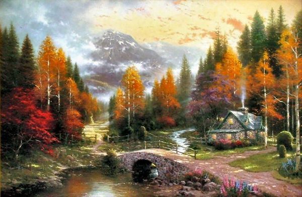 thomas kinkade the valley of peace home decor handpainted &hd print oil painting on canvas wall art canvas pictures 200125
thomas kinkade the valley of peace home decor handpainted &hd print oil painting on canvas wall art canvas pictures 200125