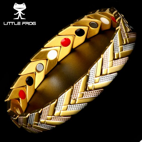 little frog healthy bracelet magnetic therapy stainless steel energy bracelets bangles gold chain women fashion jewelry, Golden;silver
little frog healthy bracelet magnetic therapy stainless steel energy bracelets bangles gold chain women fashion jewelry, Golden;silver