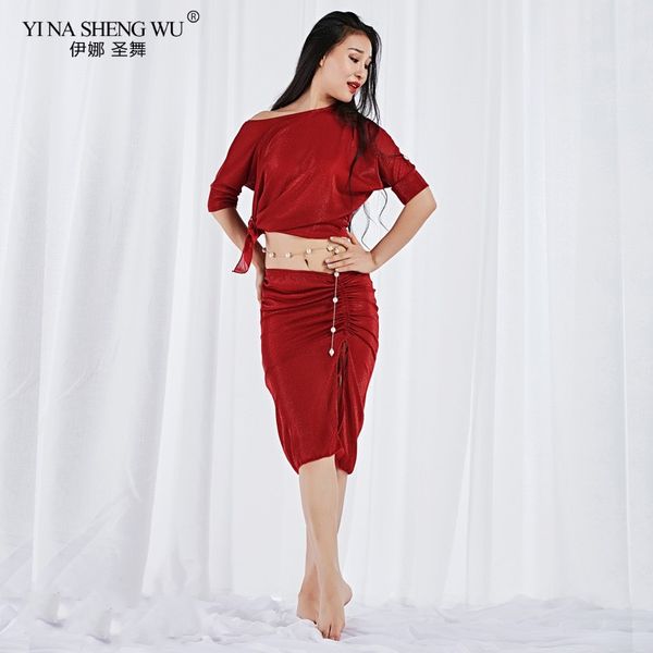 stage wear for women belly clothes dancing class milk fiber outfit with bat sleeves and skirt 2 items in set, Black;red
stage wear for women belly clothes dancing class milk fiber outfit with bat sleeves and skirt 2 items in set, Black;red