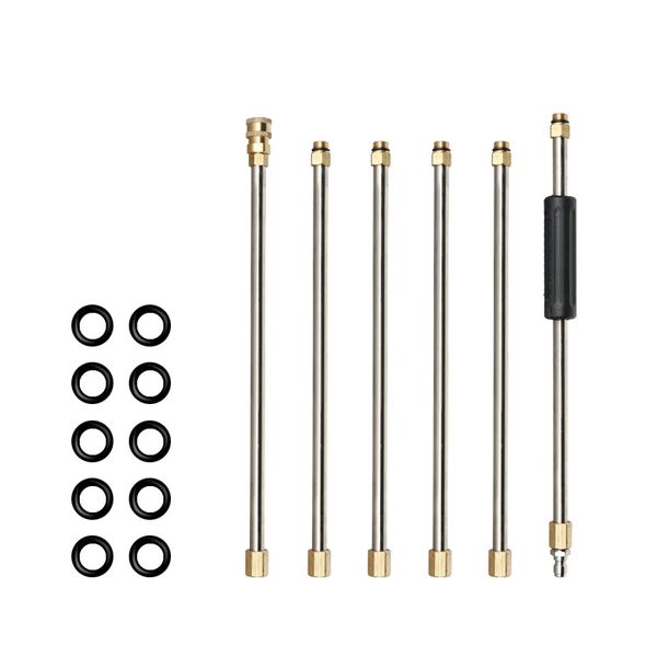 6pcs high pressure car wash water gun extension rod o-ring extension wand set rod car wash lance pressure washer quick connect
6pcs high pressure car wash water gun extension rod o-ring extension wand set rod car wash lance pressure washer quick connect
