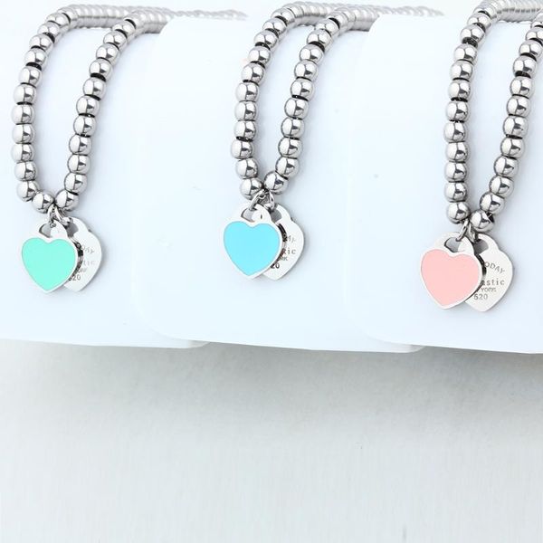 4mm beads charm heart bracelet charms femme female friendship bracelets for women stainless steel jewelry accessories braclet, Golden;silver
4mm beads charm heart bracelet charms femme female friendship bracelets for women stainless steel jewelry accessories braclet, Golden;silver