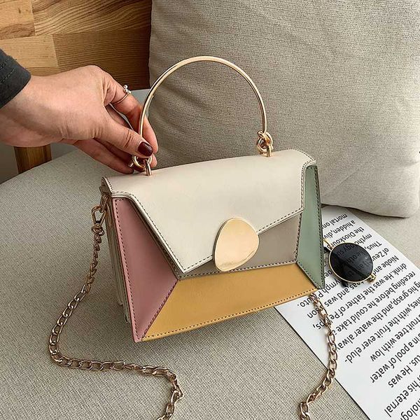 handbag handbag female wide shoulder belt yellow white green black portable shoulder bag