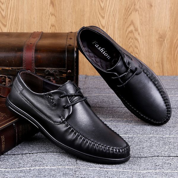 new fashion men genuine leather shoes lace up anti slip heels casual footwear for male size 37-45 oxfords men casual shoes %3066, Black
new fashion men genuine leather shoes lace up anti slip heels casual footwear for male size 37-45 oxfords men casual shoes %3066, Black