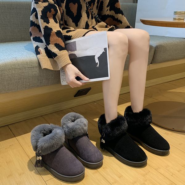 winter new snow boots women low boots short non-slip thick warm shoes plus velvet cotton shoes explosion models wild, Black
winter new snow boots women low boots short non-slip thick warm shoes plus velvet cotton shoes explosion models wild, Black