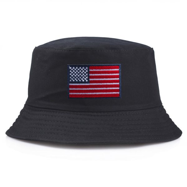 usa flag embroidery bucket solid color cotton hats fisherman hat men women outdoor shading fishing hunting sunscreen folding cap
usa flag embroidery bucket solid color cotton hats fisherman hat men women outdoor shading fishing hunting sunscreen folding cap