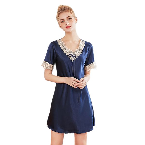 women satin sleepwear faux silk nightwear short sleeve lace v-neck short kimono nightgown ladies elegant slip dress summer gow, Black;red
women satin sleepwear faux silk nightwear short sleeve lace v-neck short kimono nightgown ladies elegant slip dress summer gow, Black;red