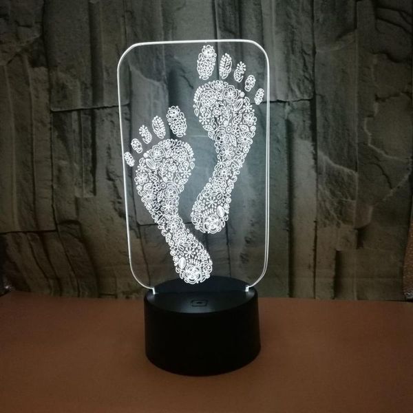 1pc 3d night light colorful remote control led night light footprints design for home (black base colorful light
1pc 3d night light colorful remote control led night light footprints design for home (black base colorful light