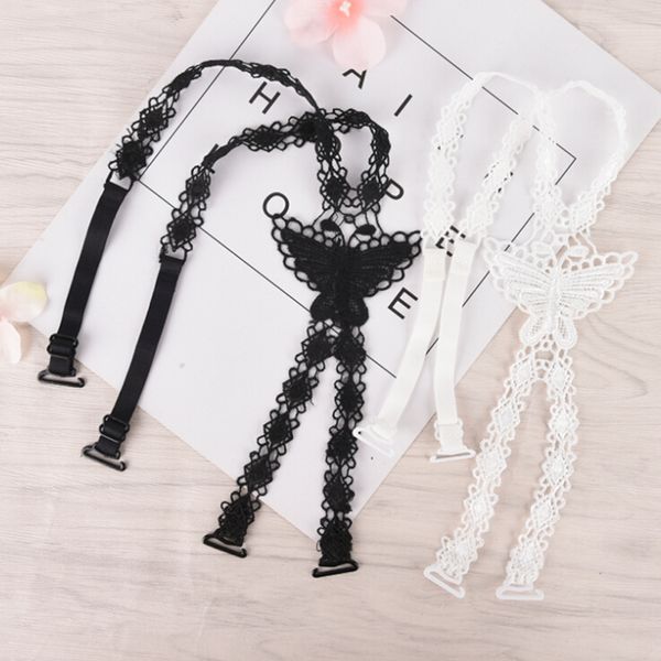 women's g-strings 1pcs white&black lace bra straps butterfly flower cross back lady girl decoration shoulder necessary, Black;white
women's g-strings 1pcs white&black lace bra straps butterfly flower cross back lady girl decoration shoulder necessary, Black;white