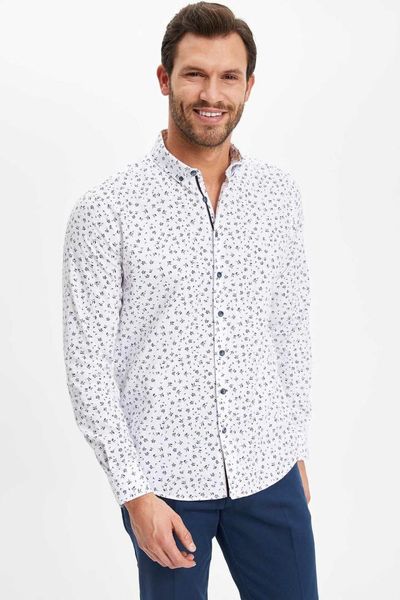 defacto fashion stand collar men casual dot shirt long sleeve simple pockets shirts male shirt-k3054az19sm, White;black
defacto fashion stand collar men casual dot shirt long sleeve simple pockets shirts male shirt-k3054az19sm, White;black