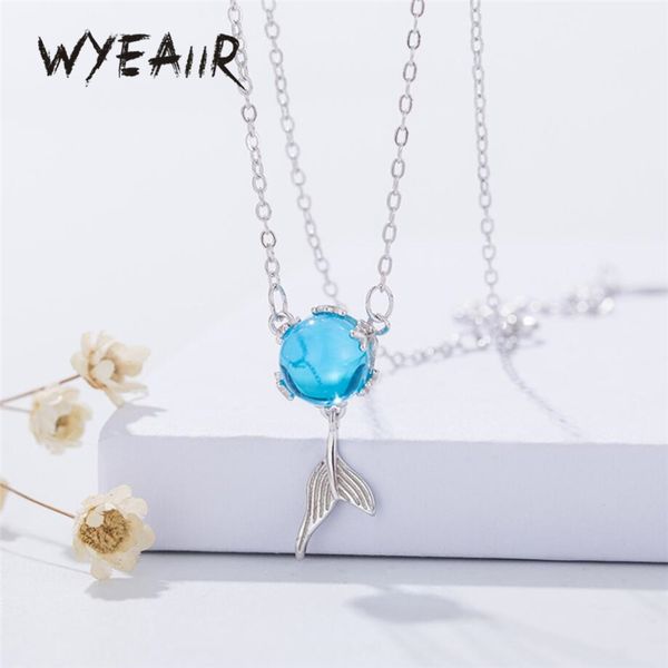 wyeaiir 925 sterling silver shiny cute blue crystal fish tail whale clavicle chain female necklace
wyeaiir 925 sterling silver shiny cute blue crystal fish tail whale clavicle chain female necklace