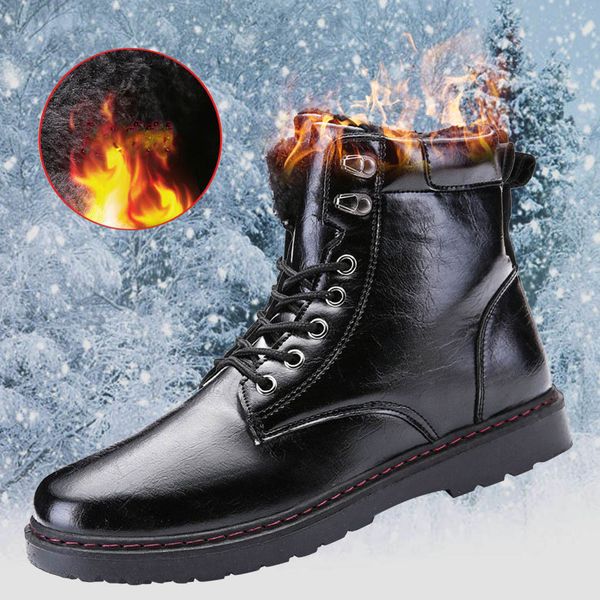 plus velvet motorcycle boots men waterproof shoes fashion lace-up winter boots men shoes zapatos de mujer motorcycle drop, Black
plus velvet motorcycle boots men waterproof shoes fashion lace-up winter boots men shoes zapatos de mujer motorcycle drop, Black
