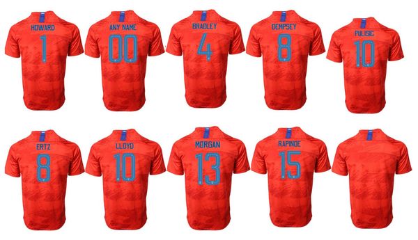 mens 2020 сша команда пользовательские # 1 hope solo 8 julie ertz # 10 карли ллойд pulisic 13 алекс морган 17 алтидор футбол футбол рубашки, Black
mens 2020 сша команда пользовательские # 1 hope solo 8 julie ertz # 10 карли ллойд pulisic 13 алекс морган 17 алтидор футбол футбол рубашки, Black