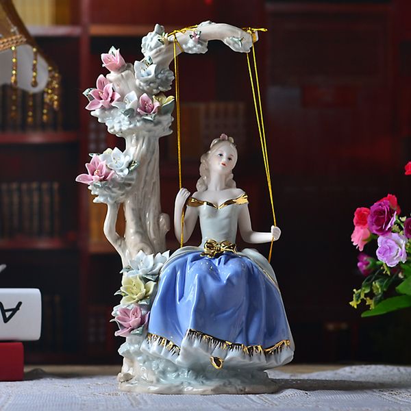western female the girl on the swing home decor ceramic figurines art crafts coffee bar porcelain ornament wedding decoration
western female the girl on the swing home decor ceramic figurines art crafts coffee bar porcelain ornament wedding decoration