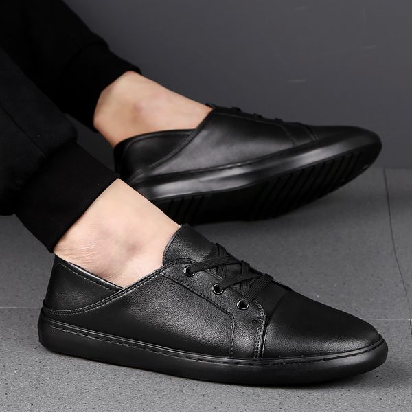 sneakers man casual shoes breathable genuine leather tenis trainers mens sneakers lace up fashion handsome walking shoes, Black
sneakers man casual shoes breathable genuine leather tenis trainers mens sneakers lace up fashion handsome walking shoes, Black
