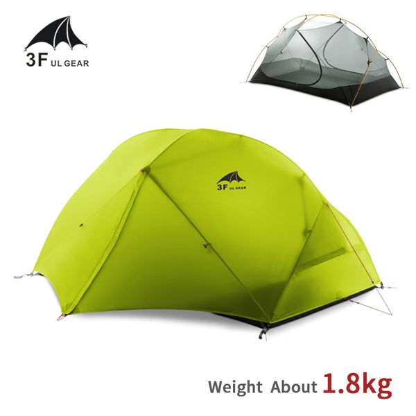 3f ul gear outdoor floating cloud 2 person tent camping ultralight 3/4 season tent 15d nylon silicone coated waterproof
3f ul gear outdoor floating cloud 2 person tent camping ultralight 3/4 season tent 15d nylon silicone coated waterproof