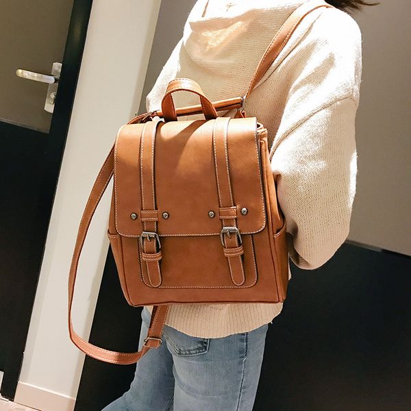 backpack handbags 2020 winter new korean version of the simple retro pu soft leather multi-purpose small backpack
backpack handbags 2020 winter new korean version of the simple retro pu soft leather multi-purpose small backpack