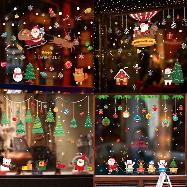diy merry christmas wall stickers window glass festival decals santa background new year party decorations home decor
diy merry christmas wall stickers window glass festival decals santa background new year party decorations home decor