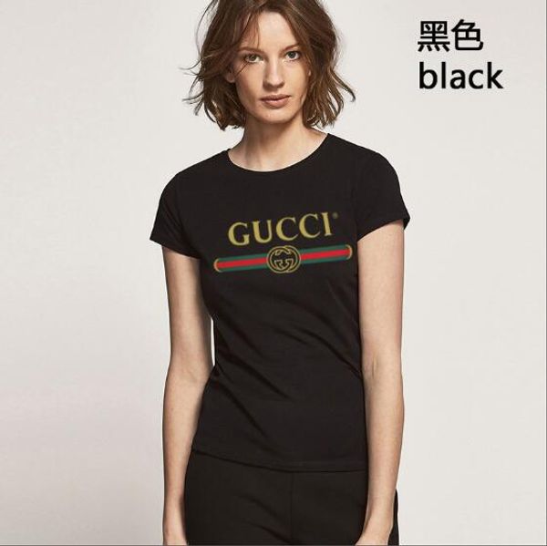 2019 women's new t shirt classic monogram print short sleeve fashion sweet half sleeve factory wholesale, White
2019 women's new t shirt classic monogram print short sleeve fashion sweet half sleeve factory wholesale, White