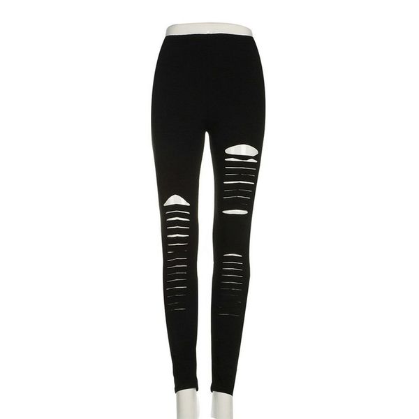 fashion women pants elastic polyester hollow out ripped gothic push up strap bandage slim black pants, Black;white
fashion women pants elastic polyester hollow out ripped gothic push up strap bandage slim black pants, Black;white