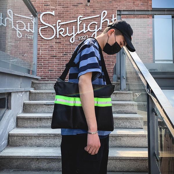 fashion women men casual tote bags large capacity personality reflective street style shoulder bag travel big bag sac
fashion women men casual tote bags large capacity personality reflective street style shoulder bag travel big bag sac