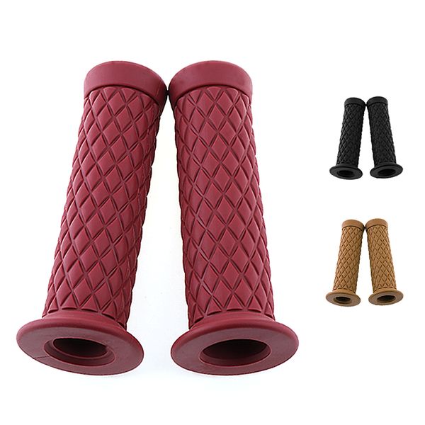 1 pair 22mm universal motorcycle retro rubber handlebar hand grip with polychromatic selectable for halley motorcycle motorbike
1 pair 22mm universal motorcycle retro rubber handlebar hand grip with polychromatic selectable for halley motorcycle motorbike