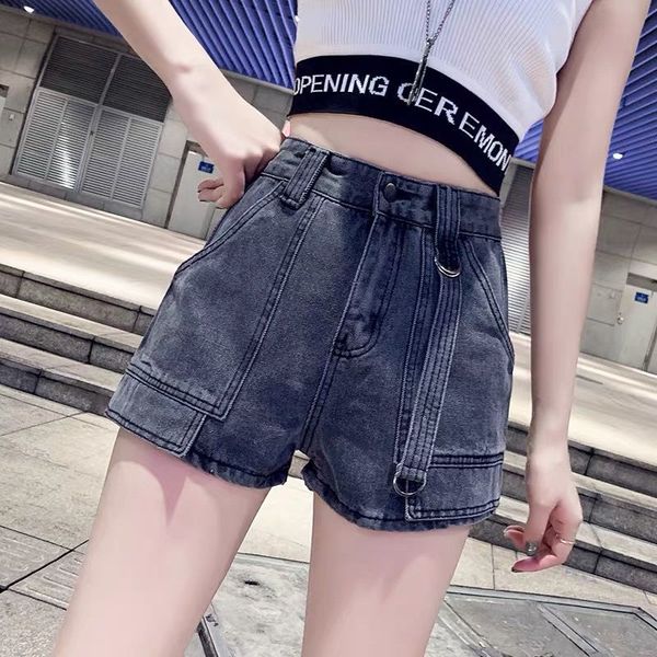 2020 new summer women chic spliced loose denim shorts female fashion softener straight jeans shorts spodenki damskie mujer t93, Blue
2020 new summer women chic spliced loose denim shorts female fashion softener straight jeans shorts spodenki damskie mujer t93, Blue