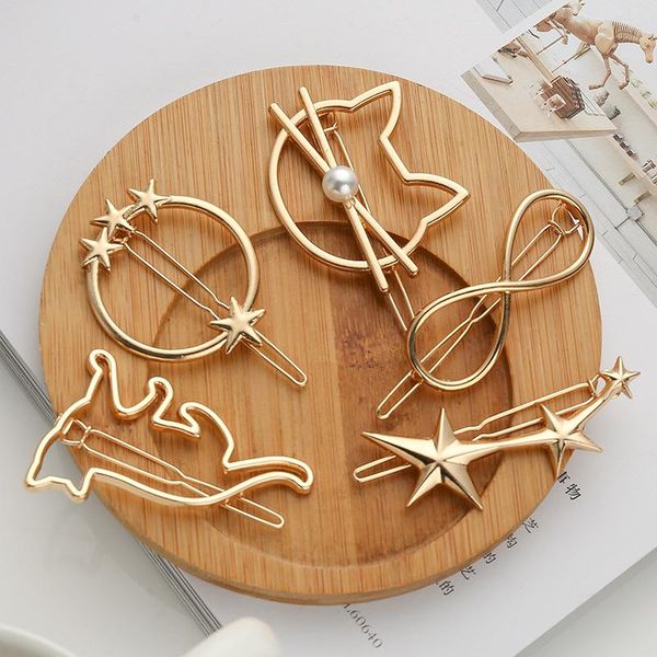 new creative women hairpin word geometric hair clips metal cartoon cat lady hair clips barrettes girl fashion hair jewelry accessories, Golden;silver
new creative women hairpin word geometric hair clips metal cartoon cat lady hair clips barrettes girl fashion hair jewelry accessories, Golden;silver