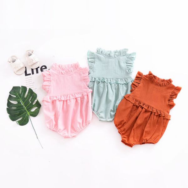 newborn baby girls princess ruffle lace collared sleeveless romper jumpsuit 0-24m clothes outfits summer 3 colors, Blue
newborn baby girls princess ruffle lace collared sleeveless romper jumpsuit 0-24m clothes outfits summer 3 colors, Blue
