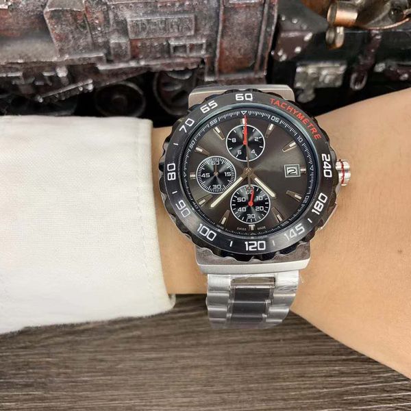 new full-function f1 mens watch cau2011 quartz movement 42mm arrivalcalibre dial stainless steel case mineral hd glass flyback chronograph, Slivery;brown
new full-function f1 mens watch cau2011 quartz movement 42mm arrivalcalibre dial stainless steel case mineral hd glass flyback chronograph, Slivery;brown