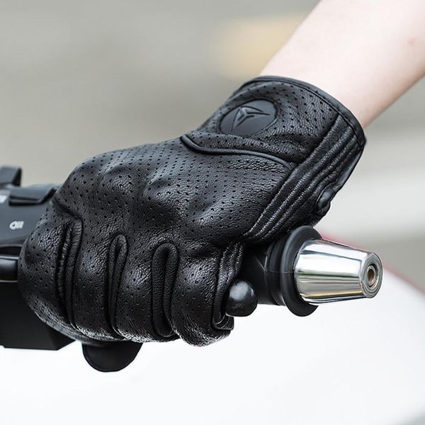motorcycle all-finger touch screen windproof leather gloves off-road racing outdoor protective gloves with hole breathable, Black
motorcycle all-finger touch screen windproof leather gloves off-road racing outdoor protective gloves with hole breathable, Black