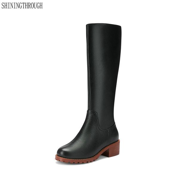 100% cow leather women knee high boots high heels warm long winter snow boots ladies classic design motorcycle size 42 43, Black
100% cow leather women knee high boots high heels warm long winter snow boots ladies classic design motorcycle size 42 43, Black