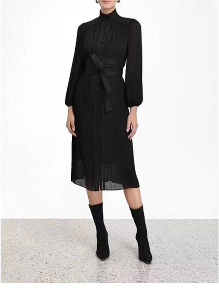 2020 autunmn new arrive full sleeve midi pleated dress with belt high quaity, Black;gray
2020 autunmn new arrive full sleeve midi pleated dress with belt high quaity, Black;gray