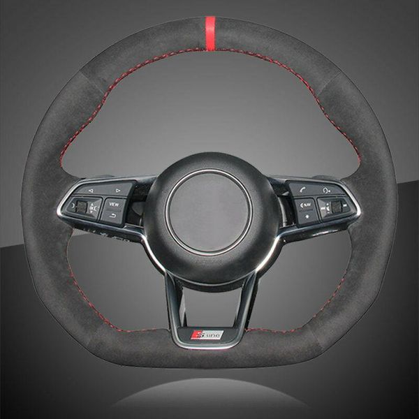 artificial black leather car braid on steering wheel cover for audi tt 2017
artificial black leather car braid on steering wheel cover for audi tt 2017