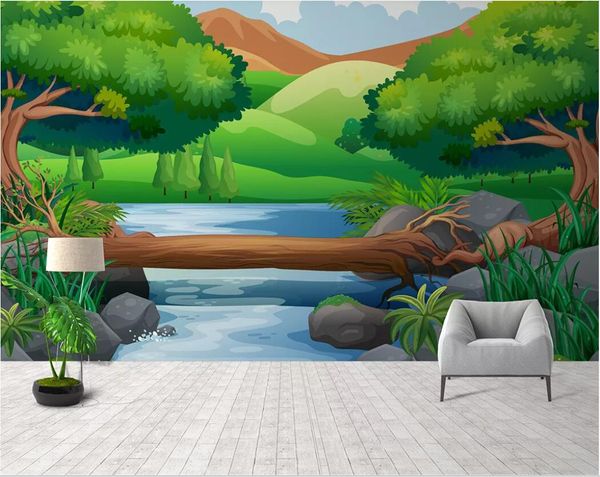 3d room wallpaper custom p mural simple hand-painted river brook jungle single-tree bridge mural background wall wallpaper for walls 3 d
3d room wallpaper custom p mural simple hand-painted river brook jungle single-tree bridge mural background wall wallpaper for walls 3 d