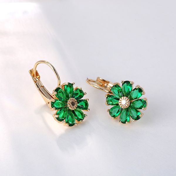carsinel gold color flower cubic zirconia stone hoop earrings for women wedding earrings multicolor fashion jewelry er041c, Golden;silver
carsinel gold color flower cubic zirconia stone hoop earrings for women wedding earrings multicolor fashion jewelry er041c, Golden;silver