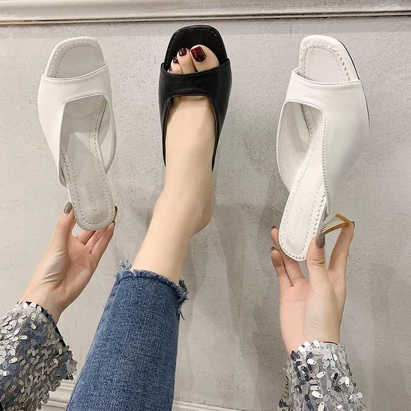shoes woman 2020 woman's slippers thin heels heeled mules slides platform new high soft fashion pu rubber pumps, Black
shoes woman 2020 woman's slippers thin heels heeled mules slides platform new high soft fashion pu rubber pumps, Black