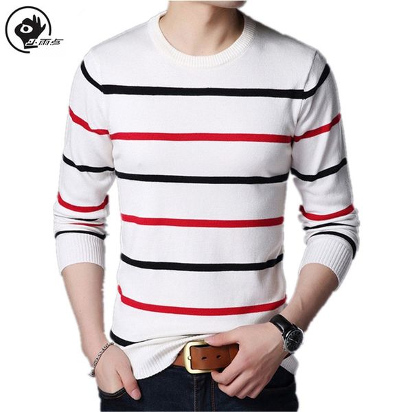 little raindrop 2020 autumn casual men's sweater o neck striped slim fit knittwear mens sweaters pullovers men pull homme, White;black
little raindrop 2020 autumn casual men's sweater o neck striped slim fit knittwear mens sweaters pullovers men pull homme, White;black