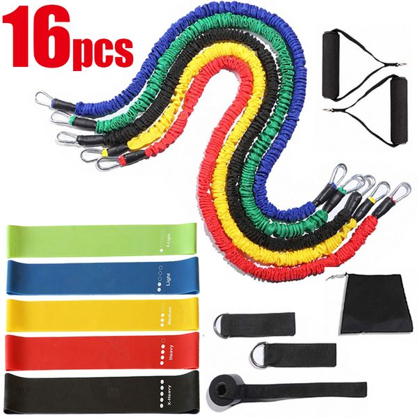16pcs resistance bands set yoga expander fitness exercise rubber tubes stretch band home training gyms elastic workout pull rope
16pcs resistance bands set yoga expander fitness exercise rubber tubes stretch band home training gyms elastic workout pull rope