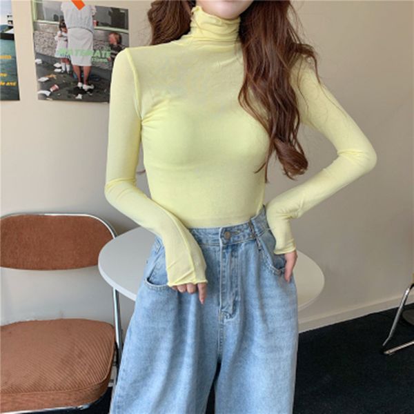 8 colors 2020 spring and autumn basic shirts solid color see through turtleneck long sleeve tee shirt femme women (r99988, White
8 colors 2020 spring and autumn basic shirts solid color see through turtleneck long sleeve tee shirt femme women (r99988, White