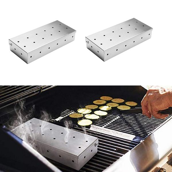2pcs meat smoking barbecue smoker box for bbq wood chips
2pcs meat smoking barbecue smoker box for bbq wood chips