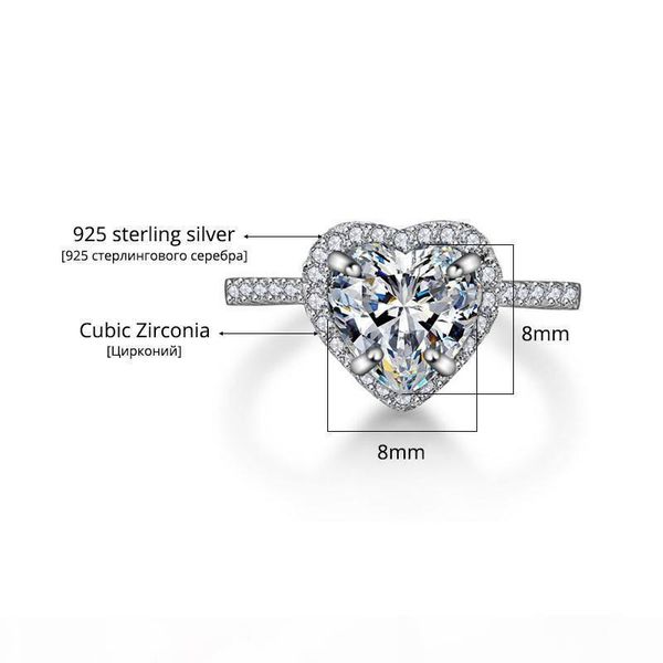 f diamond ring fashion romantic heart ring original 925 sterling silver wedding jewelry diamond crystal promise rings for women kyra -0, Slivery;golden
f diamond ring fashion romantic heart ring original 925 sterling silver wedding jewelry diamond crystal promise rings for women kyra -0, Slivery;golden