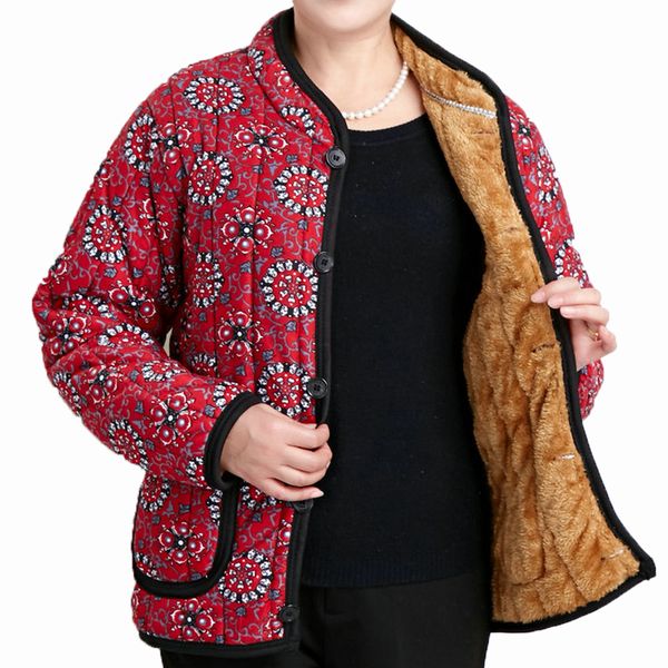 women thicken fleece quilted jackets chinese flower printing padded basic coats female leisure winter autumn warm outerwear lady, Tan;black
women thicken fleece quilted jackets chinese flower printing padded basic coats female leisure winter autumn warm outerwear lady, Tan;black