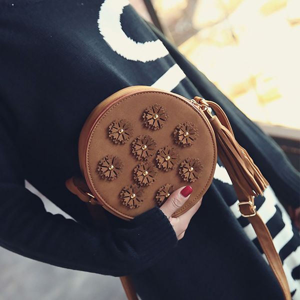 xiniu brand new women small flower tassel bag phone trend single shoulder bags vintage leather purse diagonal small round bag
xiniu brand new women small flower tassel bag phone trend single shoulder bags vintage leather purse diagonal small round bag
