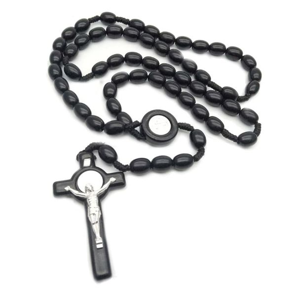 jesus wooden beads 8mm rosary bead cross pendant necklace woven rope chain jewelry accessories m76d
jesus wooden beads 8mm rosary bead cross pendant necklace woven rope chain jewelry accessories m76d