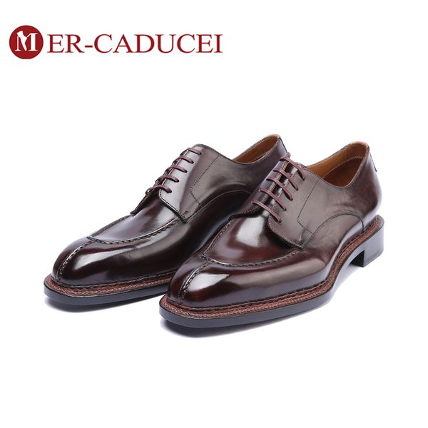 men's dress shoes 100% handmade retro derby dress shoes genuine leather male brown patina wedding office mans footwear, Black
men's dress shoes 100% handmade retro derby dress shoes genuine leather male brown patina wedding office mans footwear, Black