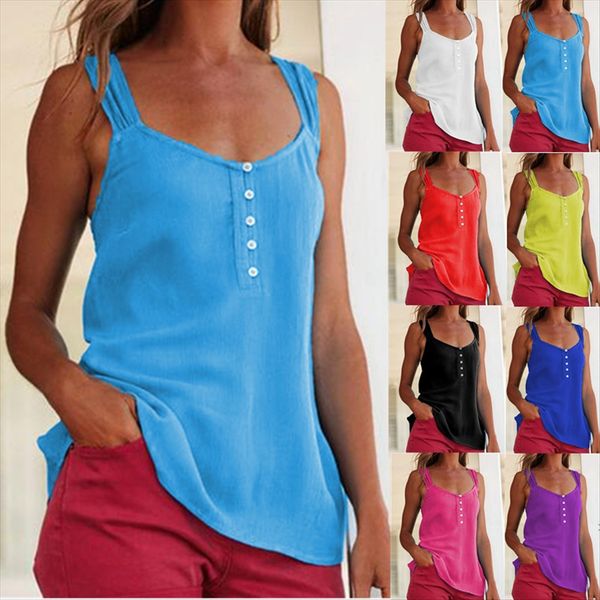 2020 button dress women's dress button decorative sleeveless loose t-shirt large size top, White
2020 button dress women's dress button decorative sleeveless loose t-shirt large size top, White