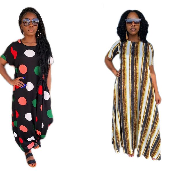oversize polka dot summer womens designer dresses striped o neck short sleeve with pocket casual dresses womens maxi dresses, Black;gray
oversize polka dot summer womens designer dresses striped o neck short sleeve with pocket casual dresses womens maxi dresses, Black;gray
